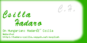 csilla hadaro business card